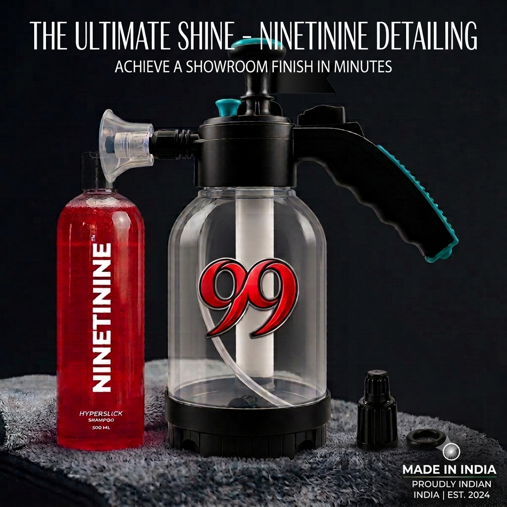 NINETININE Professional Car Wash Foam Sprayer & Shampoo Bottle Set